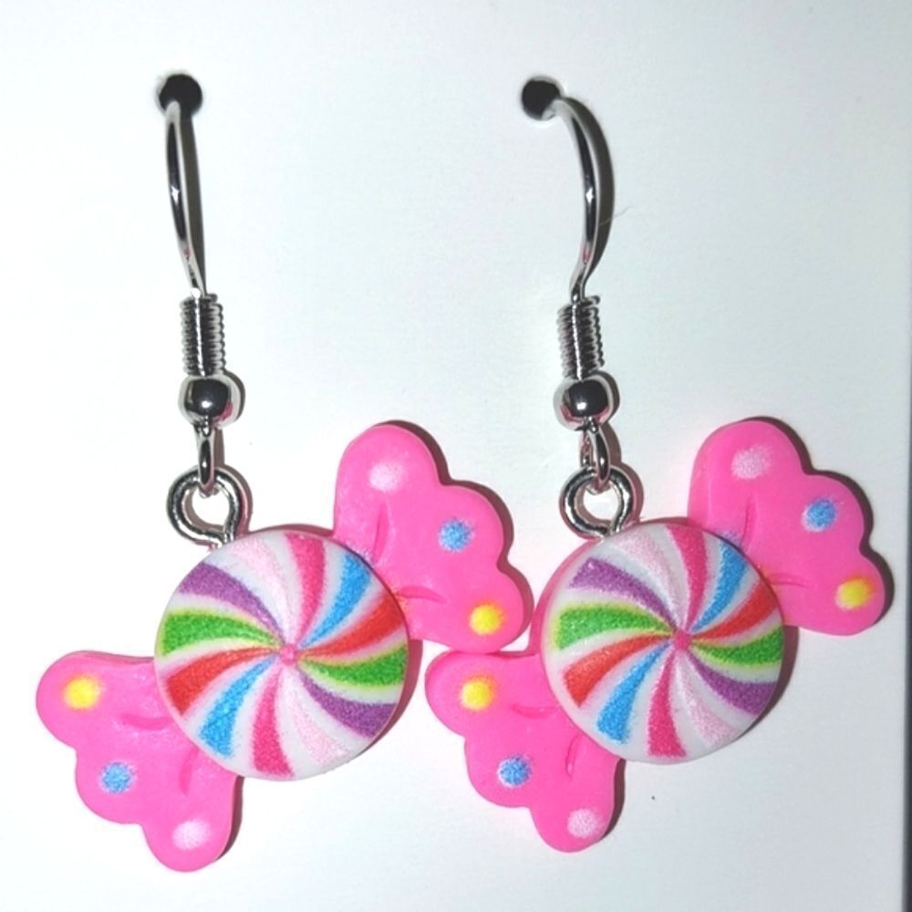 Super cute candy color fashion earrings